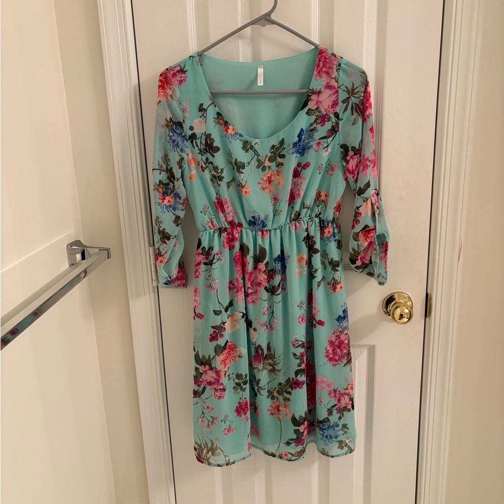 Pinkblush floral maternity dress